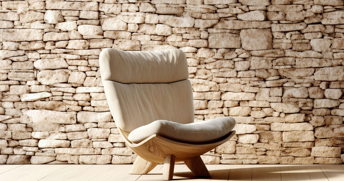 Faux mur en pierre
